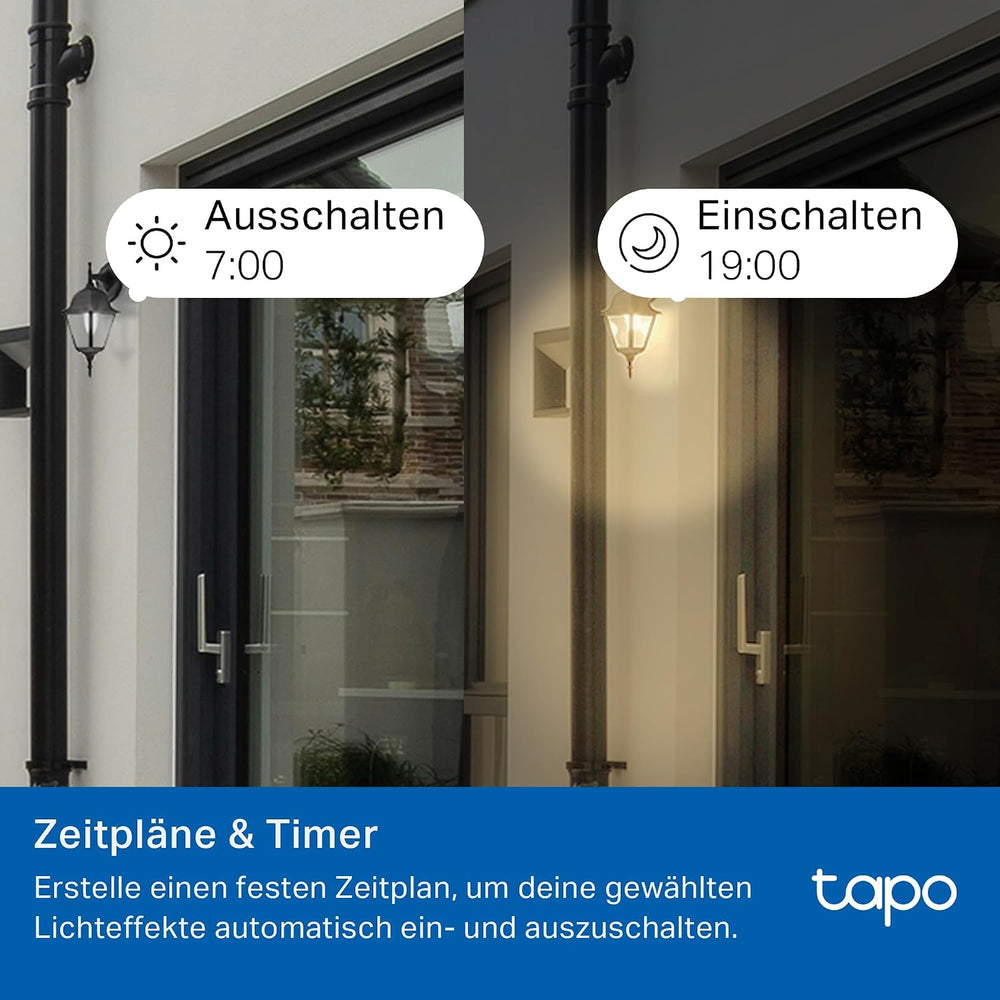 Tapo L430C Smarte WLAN Glühbirne E14, 470 Lumen, 16 Mio. Farben, dimmbar, Zeitplan & Timer, Energieüberwachung, Kompatibel mit Alexa, Google Assistant und Samsung SmartThings