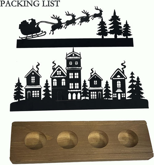 Advent Kerzenhalter, Adventskranz Teelichthalter 28 x 12.5 x 8 cm