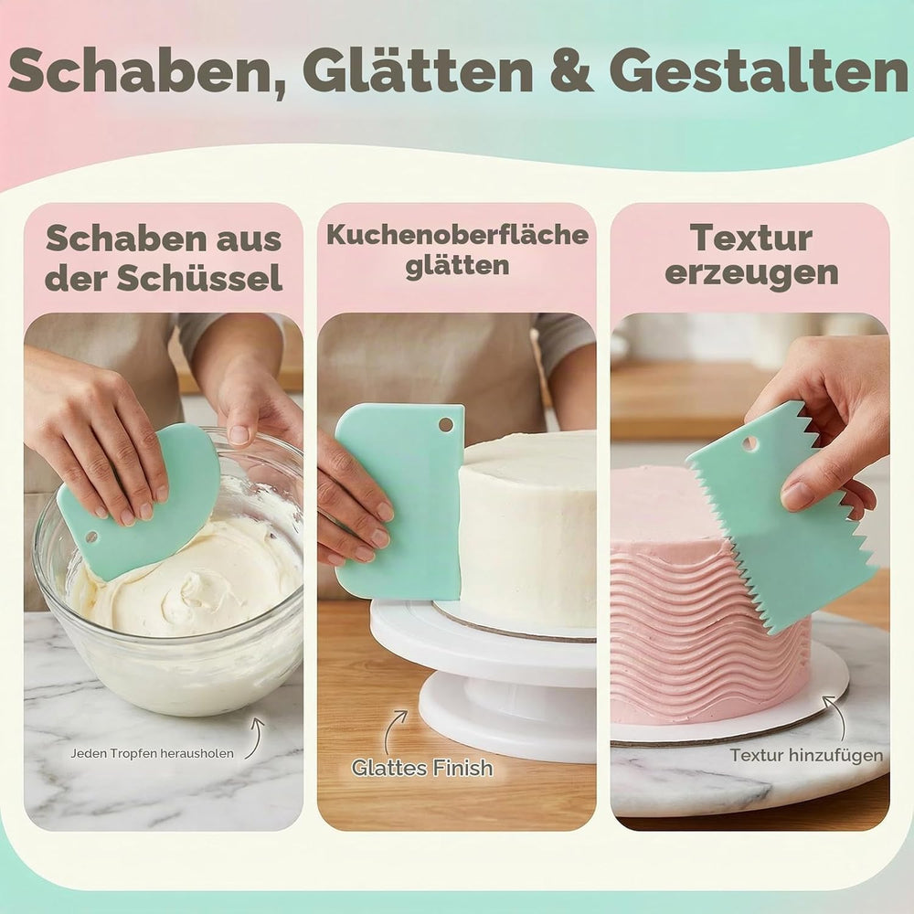 Spritzbeutel Set 2 Stk + 12 Tüllen – für Torten & Gebäck