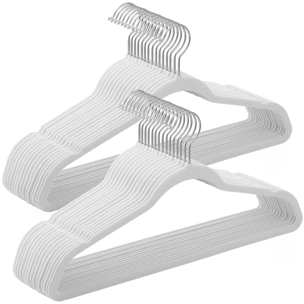 SONGMICS Kleiderbügel Samt, 20er Set, 42 cm breit, dünn, gut belastbar