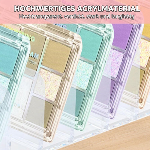 2er Make-up Organizer Acryl, 7 Fächer, transparent für Paletten