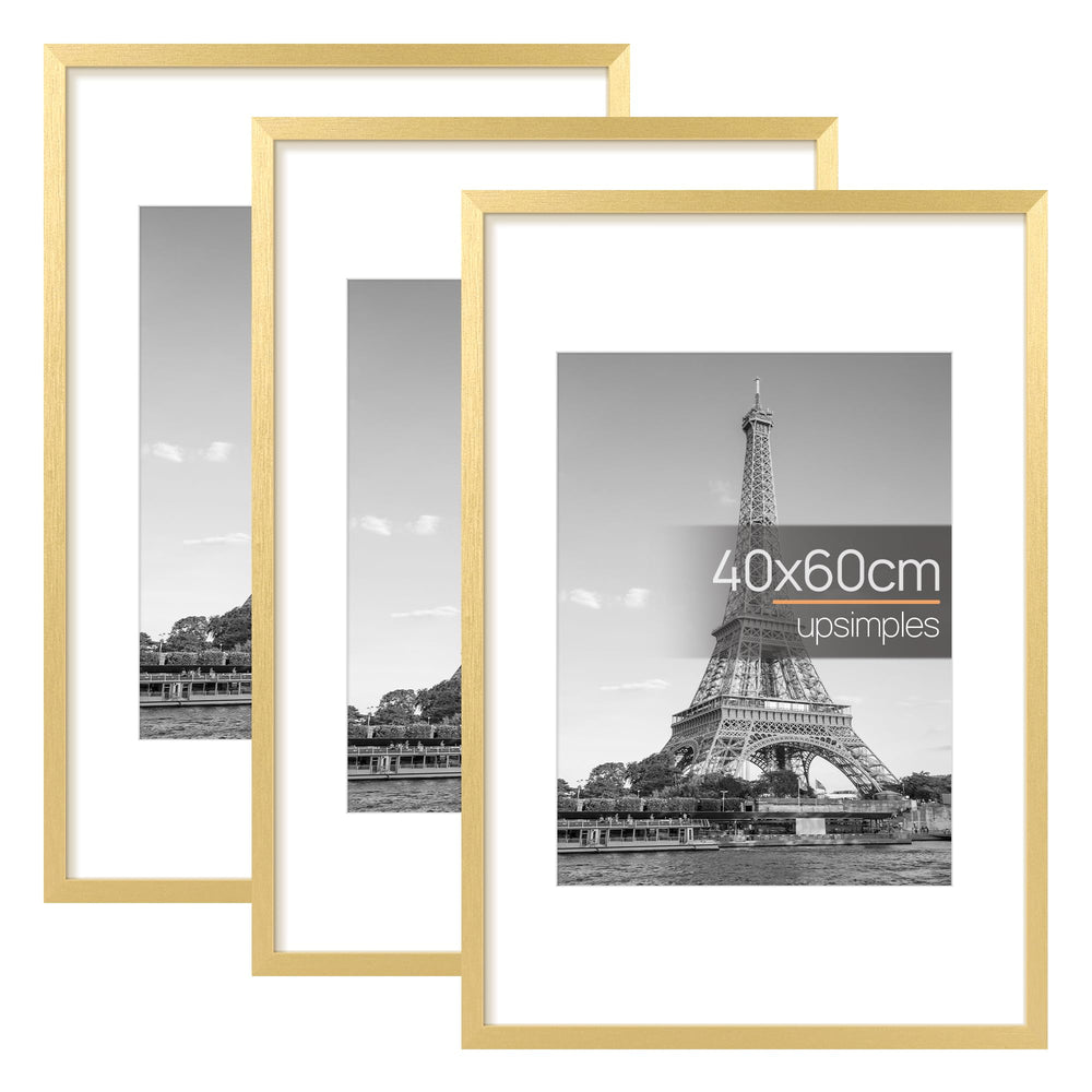 upsimples 3 Pack Bilderrahmen A4, Bilderrahmen Kinderzeichnungen A4，Picture Frame Schwarz für Fotos, Bilder, Poster