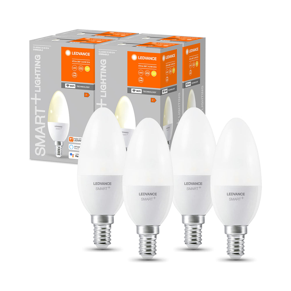 LEDVANCE Smarte LED-Lampe mit WiFi Technologie, Sockel E27, Dimmbar, Warmweiß (2700 K), ersetzt Glühlampen mit 100 W, SMART+ WiFi Classic Dimmable, 1er-Pack