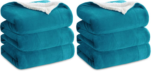 BEDSURE Sherpa Kuscheldecke Flauschig 150x200 - Sofadecke, Grau