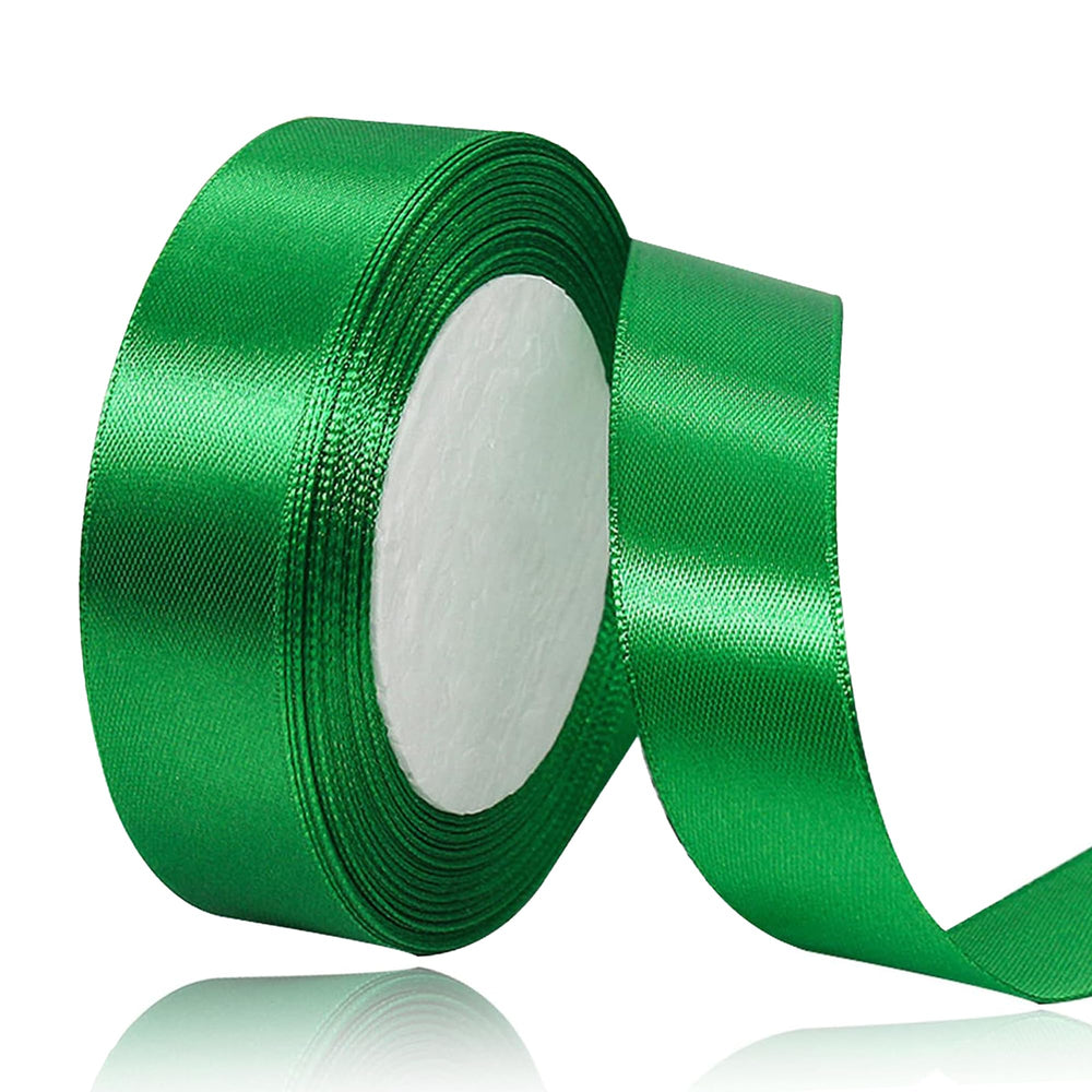 Geschenkband Satinband 22 m x 20 mm Weiß für Geschenkverpackung & Hochzeit