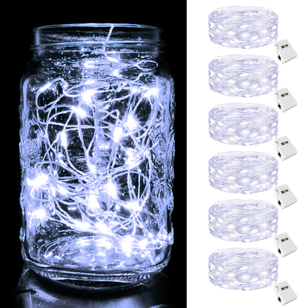 btfarm 12 Stück/3 Modi Lichterkette Batterie, 2M 20 LED Lichterkette Klein