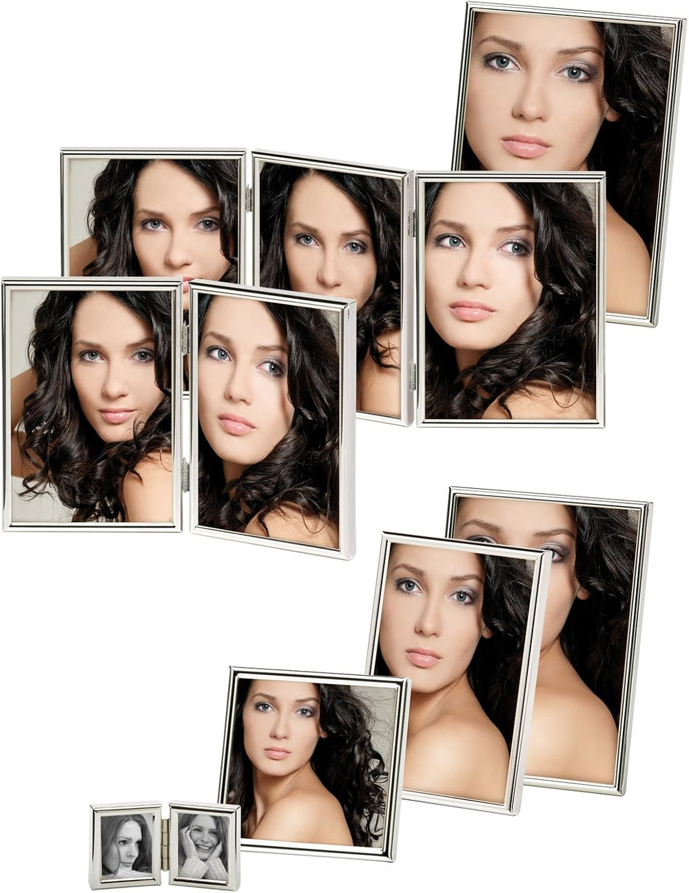 walther design Bilderrahmen silber 6 x 9 cm Chloe Portraitrahmen WD069S