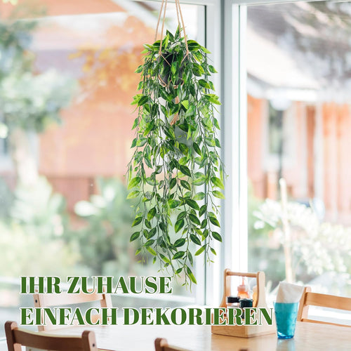 Der Rose Kunstpflanze Künstliche Pflanzen Hängepflanze Künstlich Hängend Fake Plant Kunstpflanzen Wand Für Wohnzimmer Wanddeko Zimmer Bücherregal Deko Aesthetic Room Decor