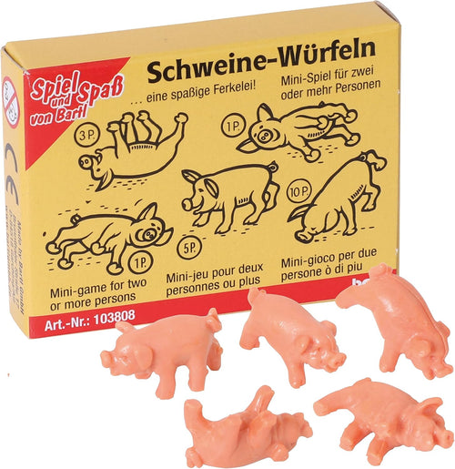 Würfelspiel Schweine für unterwegs