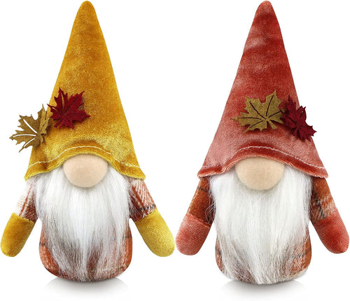 Herbst Wichtel Figuren 2er Set