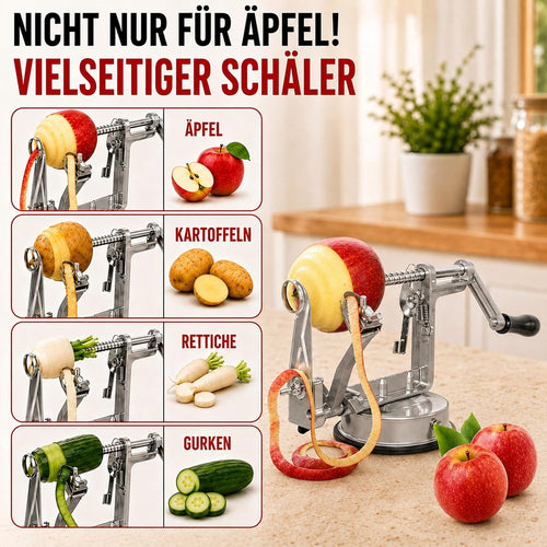 GOODS+GADGETS® Apfelschäler & Apfelschneider 3-in-1 Apfelschälmaschine