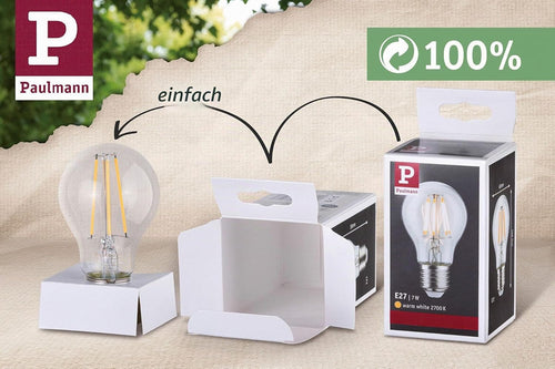 Paulmann 50391 LED Lampe Birne Smart Home Zigbee Filament E27 230V 470lm 4,7W Matt dimmbar Tunable White Leuchtmittel 2200-6500 K