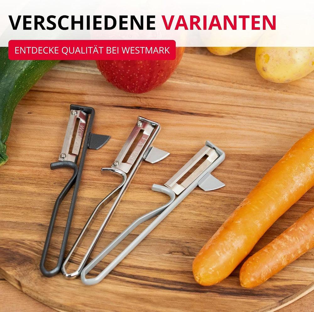 Westmark Sparschäler Famos – mit geschärftem Ausstecher, Made in Germany