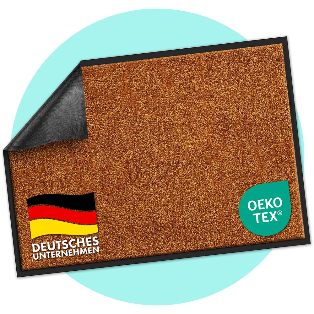 casa pura Schmutzfangmatte Rhine, Fußmatte, Türmatte für Eingangsbereich, Fußabtreter, Türvorleger, Sauberlaufmatte (40x60 cm, Grün)