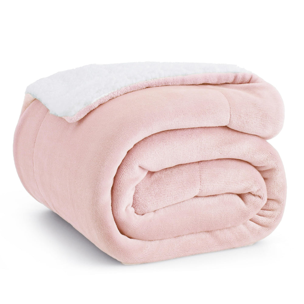 BEDSURE Sherpa Kuscheldecke Flauschig 150x200 - Sofadecke, Grau