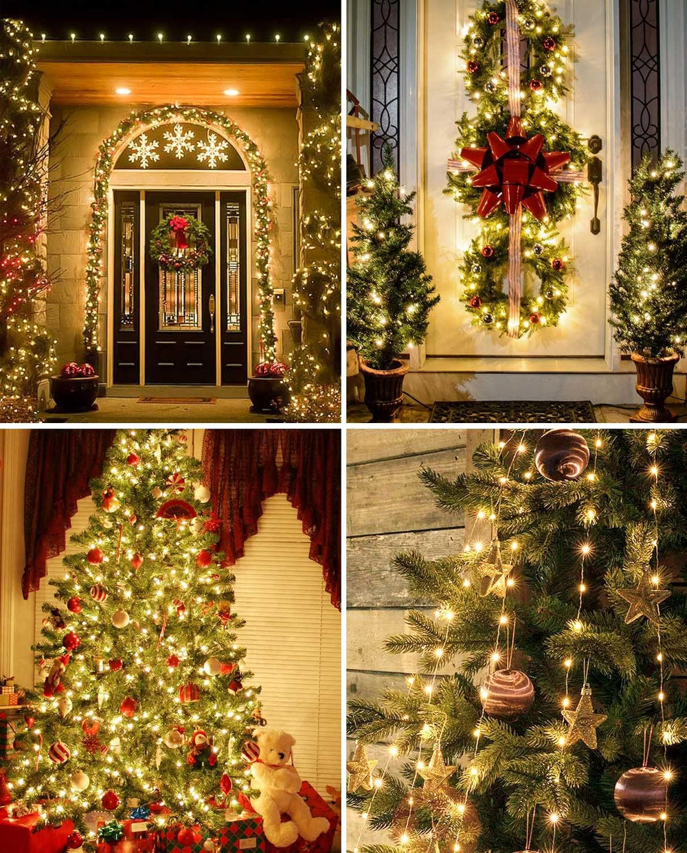 litogo Led Lichterkette mit USB, 5M 50 LED Lichterkette Innen mit Stecker, Wasserdicht Micro Lichterketten Außen für Party, Garten, Hochzeit, Weihnachten, Zimmer Deko, Warmweiß