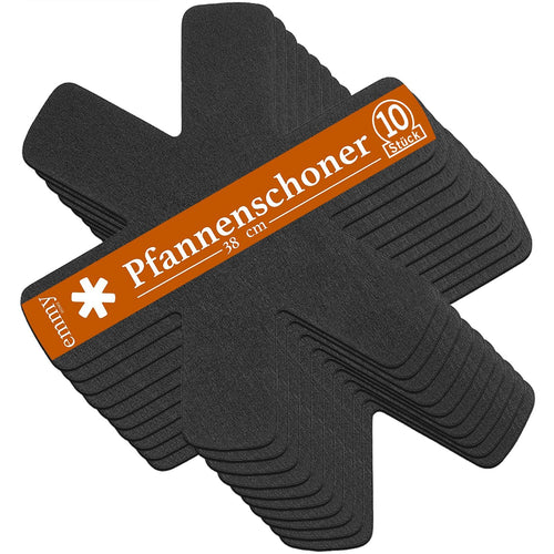 Pfannenschoner - Pfannenschutz Filz 5 Stück Stapelschutz, 38 cm Extra Dicke Topfuntersetzer Anpassbare Größe Topfschoner (5er)
