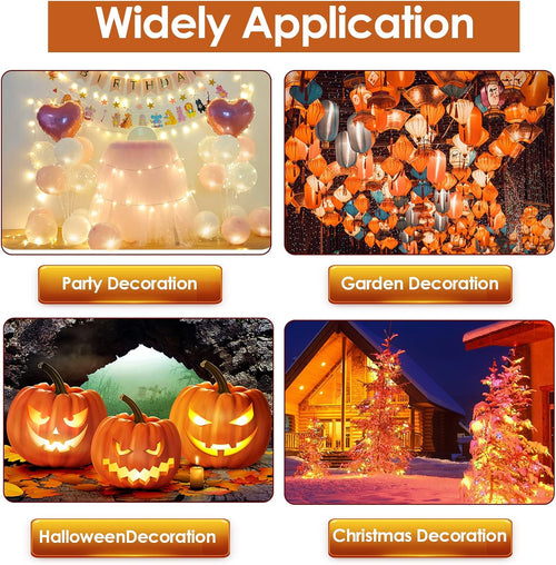 Yizhet LED Ballons Lichter, 60 Mini LED, Warmweiß