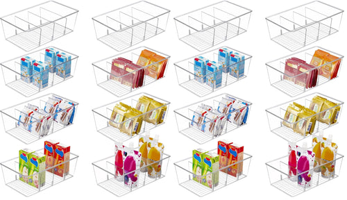 Vtopmart 4er Kühlschrank Organizer mit 4 Fächern