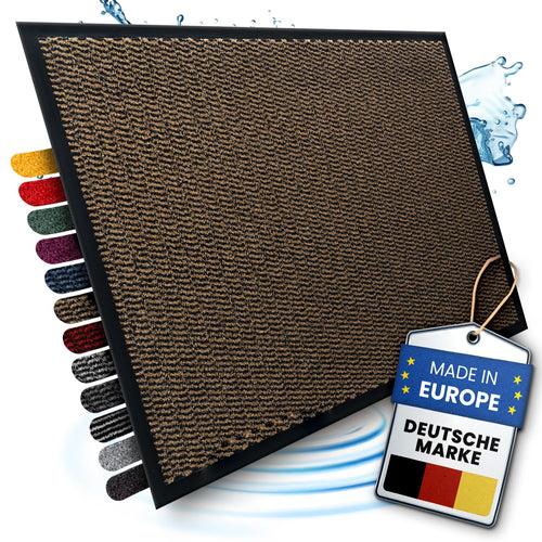 Bodenständig® Saubere Schuhe Dank saugstarkem Stoff (robust) perfekte Größe Anthrazit in 40x60cm - Fußmatte innen, Fussmatte innen - Schmutzfangmatte für innen Türmatte