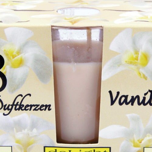 Duftkerzen im Glas, Vanille, warm & süß, 3er-Kerzenset