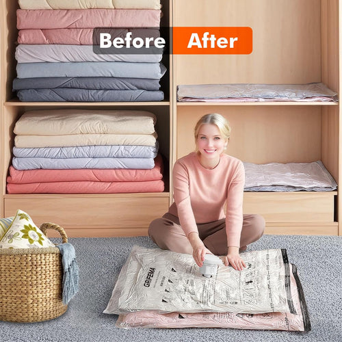 GRIFEMA GH83-4 Vakuumbeutel 6 Stück 60x40 cm für Kleidung