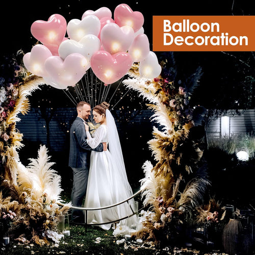 Yizhet LED Ballons Lichter, 60 Mini LED, Warmweiß
