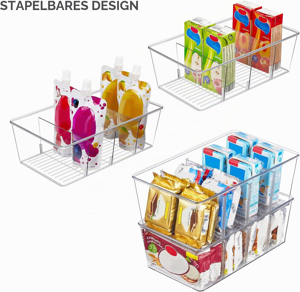Vtopmart 4er Kühlschrank Organizer mit 4 Fächern