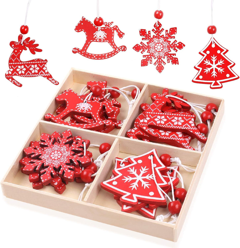 Weihnachtsbaum Deko,Holzanhänger Baumschmuck Weihnachten