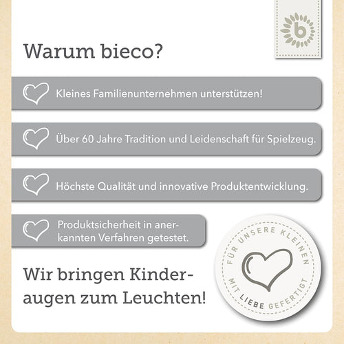 Bieco 04-014147 - Kinder Kleiderbügel im 8er Set, perlmutt