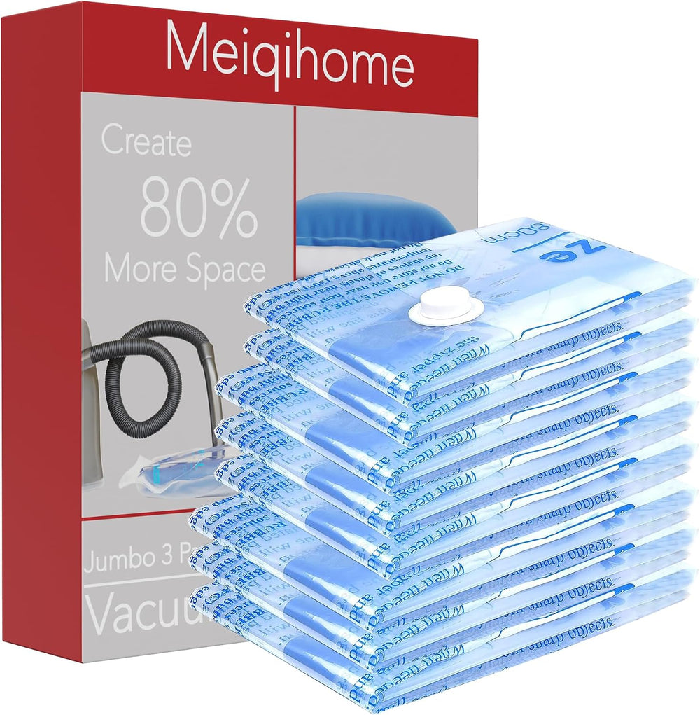 MEIQIHOME 8 Vakuumbeutel für Kleidung in 3 Größen