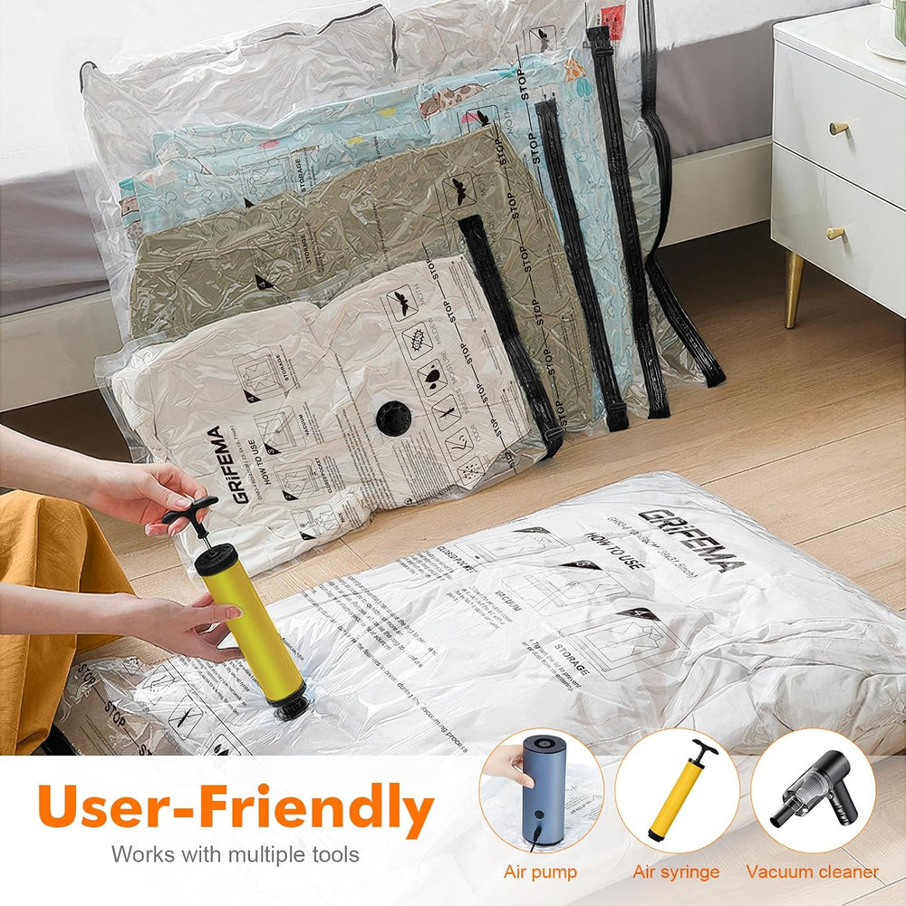 GRIFEMA GH83-4 Vakuumbeutel 6 Stück 60x40 cm für Kleidung