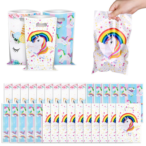Flintronic 30 Stück Geschenktüten, Geburtstagstüten Kindergeburtstag Gastgeschenke, Cookie Partytüten, mitgebsel kindergeburtstag für Mädchen Jungen