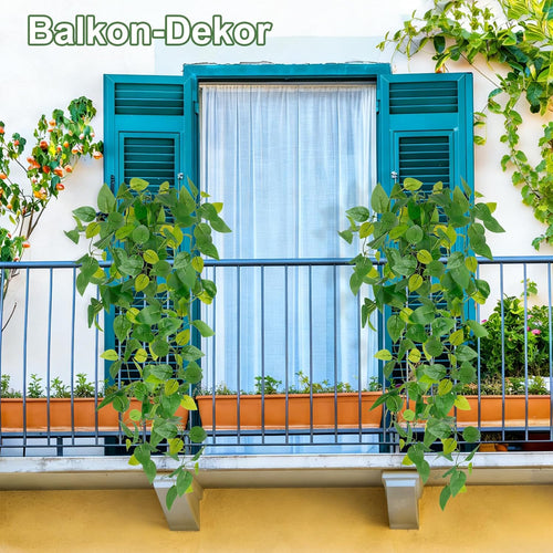 1 Stück Künstliche Pflanzen, Efeutute Künstlich im Topf für Büro Deco