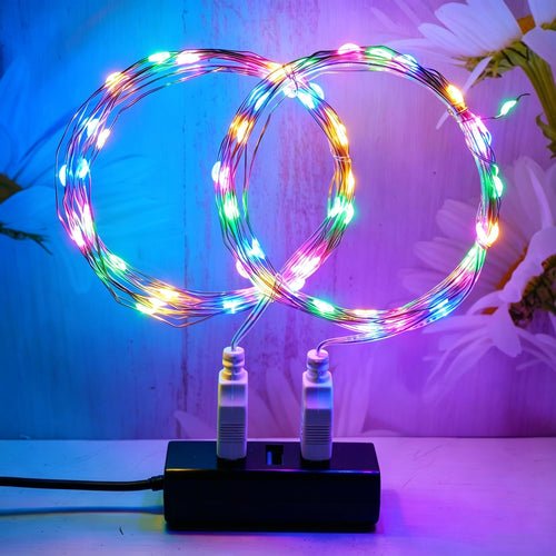 2 Stück LED Lichterkette, 30LED 3M / 10Ft USB lichterkette außen/innen Wasserdichte für Schlafzimmer, Hof, Hochzeit, Weihnachten, DIY etc (Warmweiß)