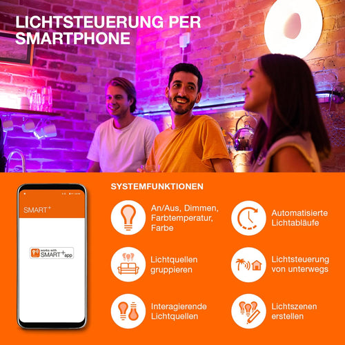 LEDVANCE SMART+ Filament Edison Dimmable Warmweiß 2400 K 6 W