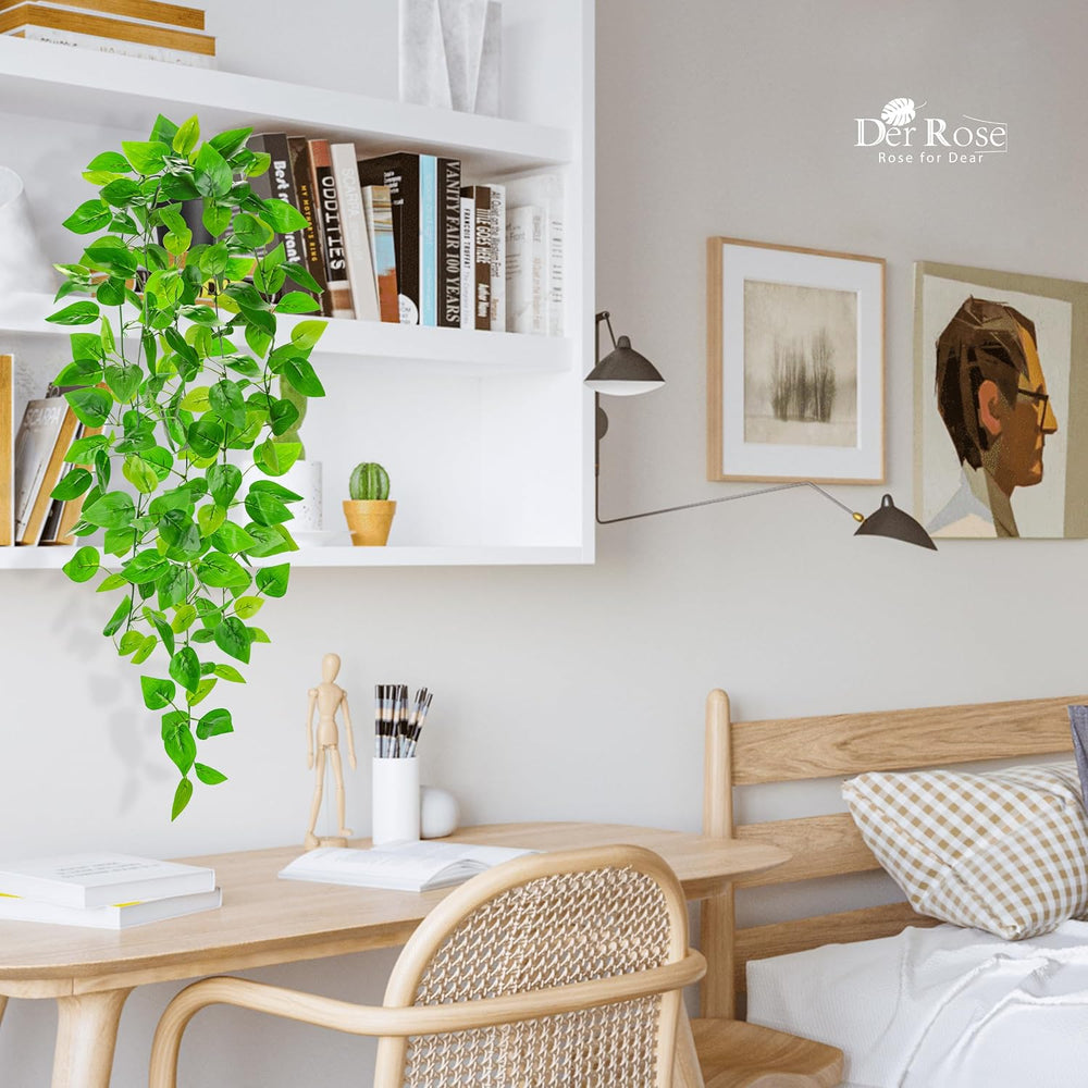 Der Rose 86CM Künstliche Pflanzen wie echt Efeutute für Wand Zimmer Deko