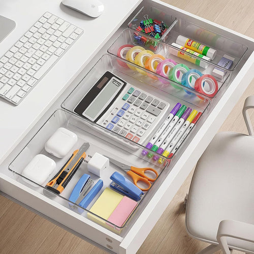 Radikor Schubladen Organizer 16-teilig, Schminktisch Organizer 4 Größen