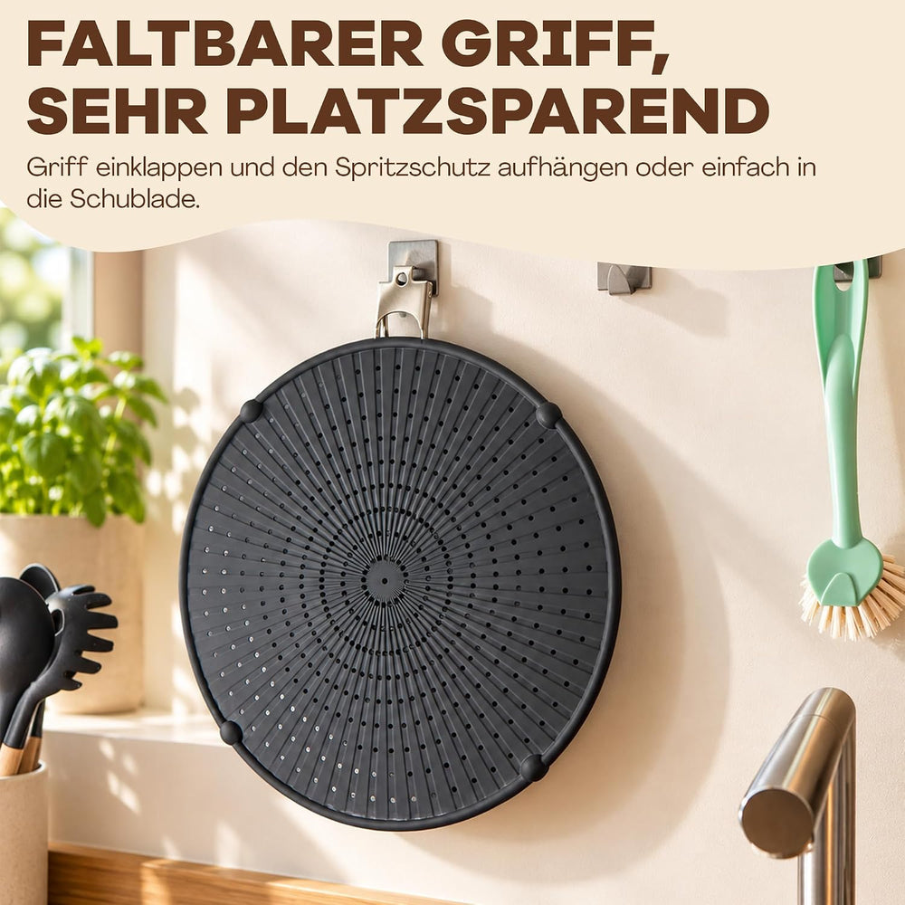 Netrox Spritzschutz Pfannen faltbar aus Silikon bis 30cm