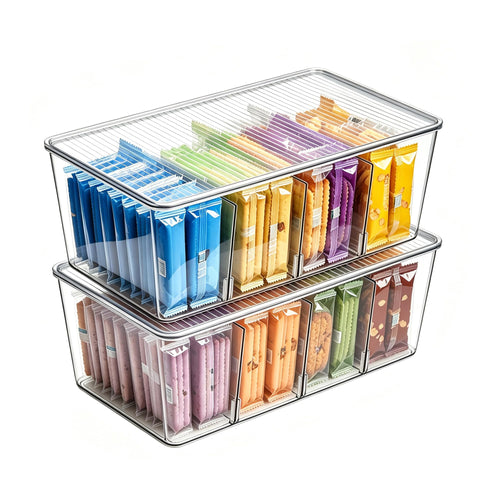 Vtopmart 4er Kühlschrank Organizer mit 4 Fächern