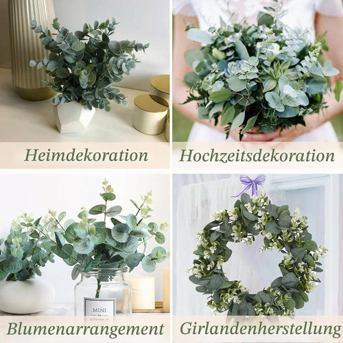 35 Stück Künstlicher Eukalyptus Zweige Für Deko, Blumenarrangements