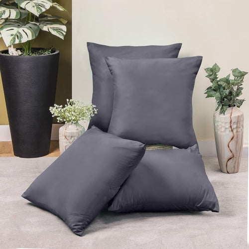 Utopia Bedding Kissenbezug 40x40 4er Set , kopfkissenbezug 40x40 Grau