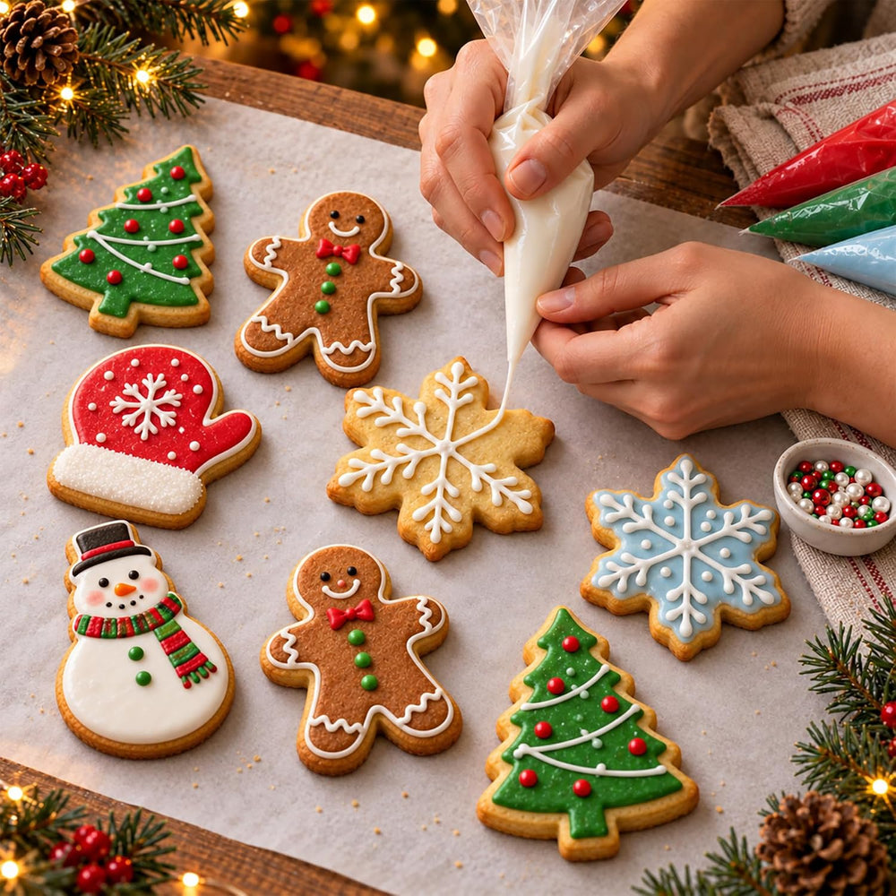 Set mit 10 Ausstechformen Weihnachten, Ausstecher weihnachten aus Edelstahl, Weihnachten Ausstechformen für Dekoration Keks/Kuchen/Plätzchen/Gebäck, Keksausstecher Weihnachten 10 Stück