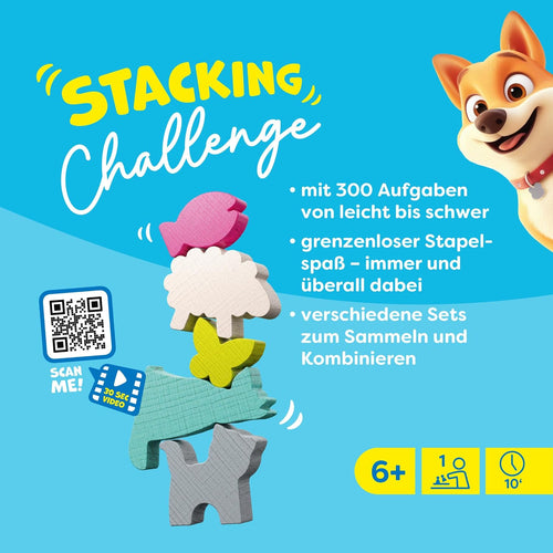 HABA Stacking Challenge Animals - Geschicklichkeitsspiel & Stapelspiel ab 6