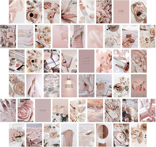 Duronge 50 Stück Ästhetische Bilder für Wandcollage, Wandcollagen Set, Vintage Schickes Bilder Collagen set für Zimmer, Ästhetisches Postkarten, Wandkunstdrucke für Zimmer Deko Aesthetic