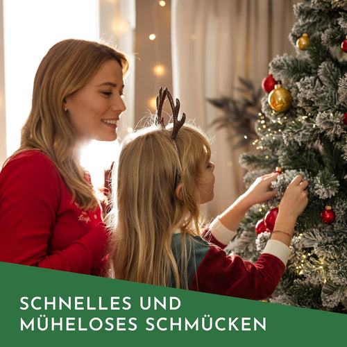 Nordstern Schnellaufhänger für Weihnachtsbaumschmuck 150er Pack, Silber