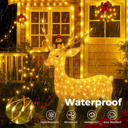 btfarm 10M 100 LED Lichterkette Innen mit Stecker, Warmweiß Kupferdraht