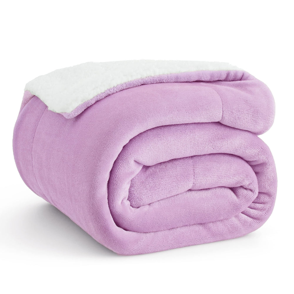 BEDSURE Sherpa Kuscheldecke Flauschig 150x200 - Sofadecke, Grau