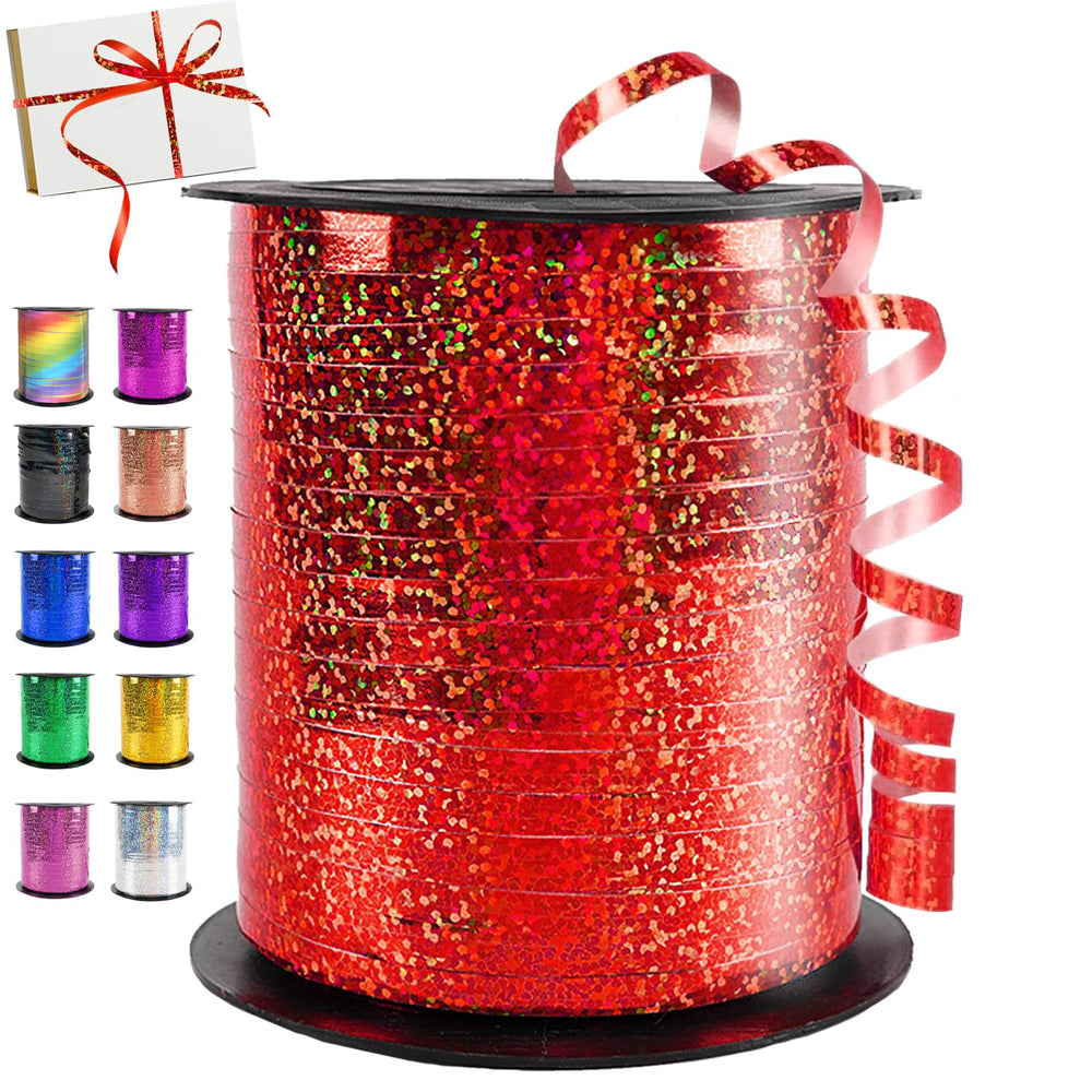 12 Rollen Geschenkband,10 m je Rolle Ringelband Bunt, Curling Ribbon Rolle für Hochzeit Partei Festival Dekoration Handwerk Geschenkverpackung Florist Luftballon