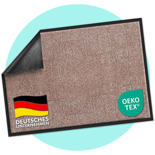 casa pura Schmutzfangmatte Rhine, Fußmatte, Türmatte für Eingangsbereich, Fußabtreter, Türvorleger, Sauberlaufmatte (40x60 cm, Grün)